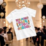 Tricou Personalizat, Back To School, Bumbac, Alb, TABS011 - imagine 4