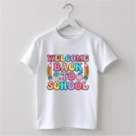 Tricou Personalizat, Back To School, Bumbac, Alb, TABS011 - imagine 2