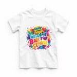 Tricou Personalizat, Back To School, Bumbac, Alb, TABS012