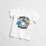 Tricou Personalizat, Back To School, Bumbac, Alb, TABS013 - imagine 3