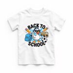 Tricou Personalizat, Back To School, Bumbac, Alb, TABS013