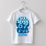 Tricou copil, Personalizat, Six Seven, Bumbac, Alb, TRA004 - imagine 2