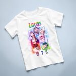 Tricou copil, Personalizat, BTS, Bumbac, Alb, TRA005 - imagine 3
