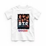 Tricou copil, Personalizat, BTS, Bumbac, Alb, TRA007