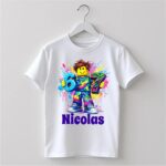 Tricou copil, Personalizat, Roblox, Six Seven, Bumbac, Alb, TRA008 - imagine 2