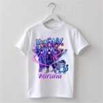 Tricou copil, Personalizat, Huntrix, Bumbac, Alb, TRA011 - imagine 2