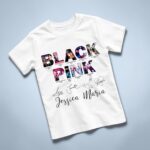 Tricou copil, Personalizat, Blackpink, Bumbac, Alb, TRA013 - imagine 3
