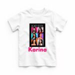 Tricou copil, Personalizat, Katseye, Bumbac, Alb, TRA014