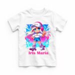 Tricou copil, Personalizat, Roblox Girl, Bumbac, Alb, TRA016