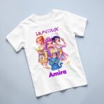 Tricou copil, Personalizat, Huntrix, Bumbac, Alb, TRA016 - imagine 3