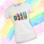 Tricou Educatoare, Teacher, Bumbac, Alb, TRPR002 - imagine 3