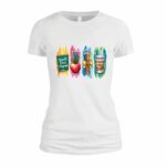 Tricou Educatoare, Teacher, Bumbac, Alb, TRPR002