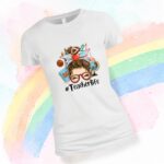 Tricou Educatoare, Teacher, Bumbac, Alb, TRPR008 - imagine 3