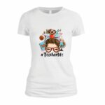 Tricou Educatoare, Teacher, Bumbac, Alb, TRPR008