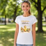 Tricou, Educatoare de Albinute, Bumbac, Alb, TRPR010 - imagine 2