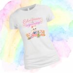 Tricou, Educatoare de Iepurasi, Bumbac, Alb, TRPR012 - imagine 3