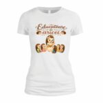 Tricou, Educatoare de Aricei, Bumbac, Alb, TRPR014