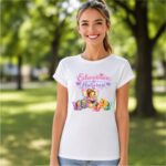 Tricou, Educatoare de Fluturasi, Bumbac, Alb, TRPR015 - imagine 2