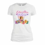Tricou, Educatoare de Fluturasi, Bumbac, Alb, TRPR015