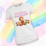 Tricou, Educatoare de Ciupercute, Bumbac, Alb, TRPR017 - imagine 3