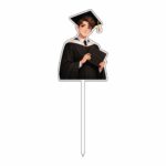 Topper Lemn, Scoala, Absolvire, Negru, 20x7 cm, TSUV033