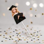 Topper Lemn, Scoala, Absolvire, Negru, 20x6 cm, TSUV034 - imagine 3