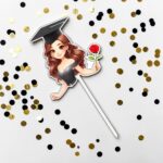 Topper Lemn, Scoala, Absolvire, Negru, 19x10 cm, TSUV035 - imagine 3