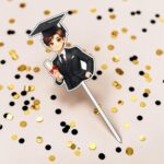 Topper Lemn, Scoala, Absolvire, Negru, 21x7 cm, TSUV036 - imagine 3