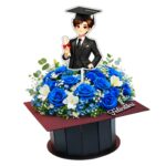 Topper Lemn, Scoala, Absolvire, Negru, 21x7 cm, TSUV036 - imagine 2