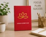 Agenda personalizata, Logo Companie, A5, Rosu, AGL003 - imagine 5