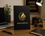 Agenda personalizata, Logo Companie, A5, Negru, AGL005 - imagine 2