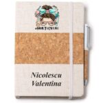 Set Agenda personalizata cu pix, Nails Artist, A5, Pluta, AGST007 - imagine 2