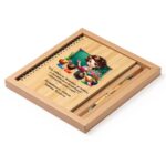 Set Agenda personalizata cu pix, Invatatoare, A5, Bambus, AGST011 - imagine 3