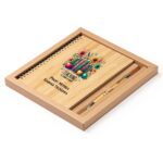 Set Agenda personalizata cu pix, Profesor, A5, Bambus, AGST014 - imagine 2
