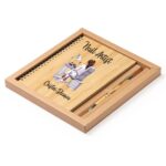 Set Agenda personalizata cu pix, Nail Artist, A5, Bambus, AGST015 - imagine 2