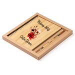 Set Agenda personalizata cu pix, Makeup Artist, A5, Bambus, AGST017 - imagine 2