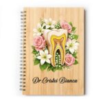 Set Agenda personalizata cu pix, Doctor, A5, Bambus, AGST019