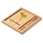 Set Agenda personalizata cu pix, Doctor, A5, Bambus, AGST021 - imagine 2