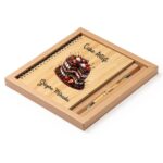 Set Agenda personalizata cu pix, Cofetar, A5, Bambus, AGST024 - imagine 2