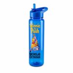 Sticla Apa Copii, Personalizata, Cu Pai, Winnie the Pooh, Albastru, 750ml, BPS003 - imagine 4