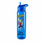 Sticla Apa Copii, Personalizata, Cu Pai, Spiderman, Albastru, 750ml, BPS007 - imagine 4