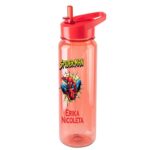 Sticla Apa Copii, Personalizata, Cu Pai, Spiderman, Rosu, 750ml, BPS017 - imagine 2