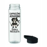 Sticla Apa Copii, Personalizata, Cu Pai, Cappuccino Assassino, Negru, 750ml, BPS022 - imagine 4