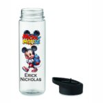 Sticla Apa Copii, Personalizata, Cu Pai, Mickey Mouse, Negru, 750ml, BPS023 - imagine 4