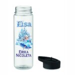 Sticla Apa Copii, Personalizata, Cu Pai, Elsa, Negru, 750ml, BPS025 - imagine 4
