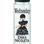 Sticla Apa Copii, Personalizata, Cu Pai, Wednesday, Negru, 750ml, BPS028 - imagine 2