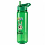 Sticla Apa Copii, Personalizata, Cu Pai, Labubu, Verde, 750ml, BPS076 - imagine 4