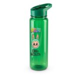 Sticla Apa Copii, Personalizata, Cu Pai, Labubu, Verde, 750ml, BPS076 - imagine 3