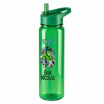 Sticla Apa Copii, Personalizata, Cu Pai, Micul Hulk, Verde, 750ml, BPS077 - imagine 4