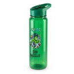 Sticla Apa Copii, Personalizata, Cu Pai, Micul Hulk, Verde, 750ml, BPS077 - imagine 3